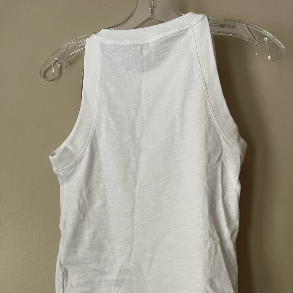 J. Crew White slub Tank XS - Picture 2 of 4